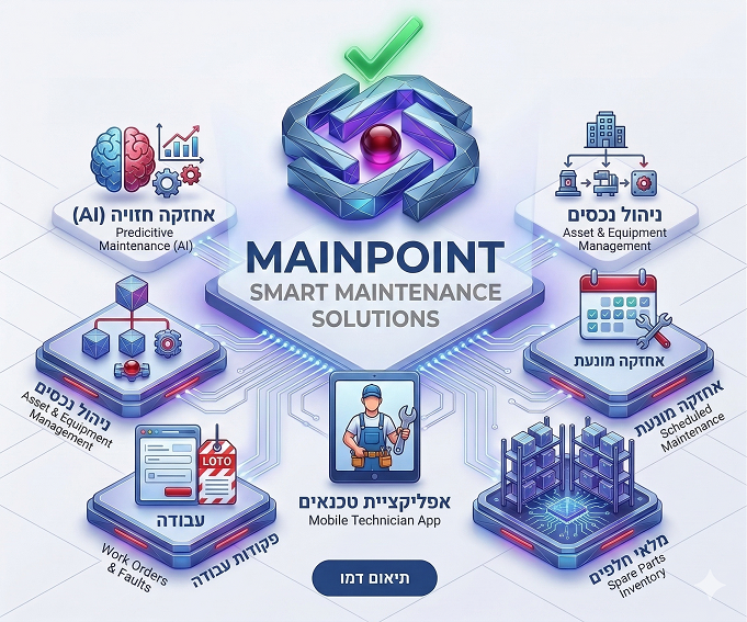 אינפוגרפיה מקיפה של מערכת CMMS POINT