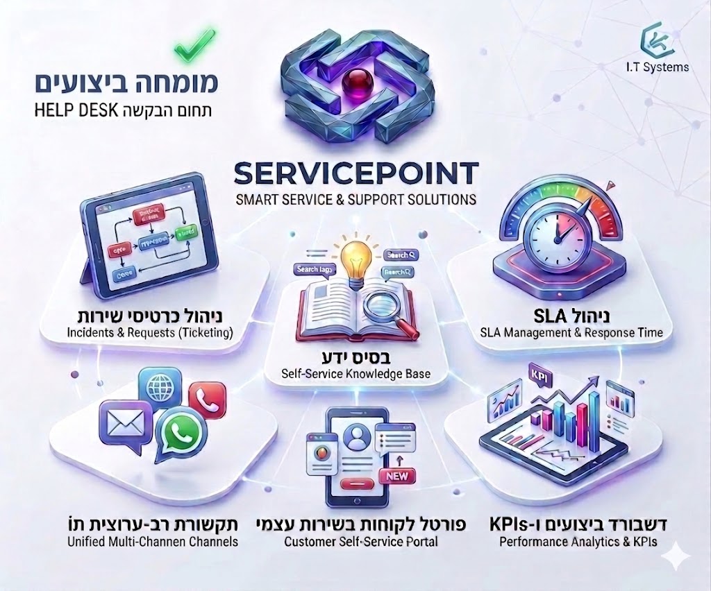 מערכת Helpdesk לניהול שירות SERVICEPOINT